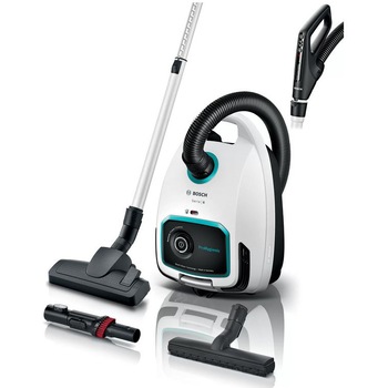 Aspirator cu sac Bosch Pro Hygienic BGL6HYG1, capacitate sac 4 L, sistem Remote Power Control, Filtru Ultra Alergy, 600 W, fabricat in Germania, Alb Aspirator cu sac Bosch Pro Hygienic BGL6HYG1, capacitate sac 4 L, sistem Remote Power Control, Filtru Ultra Alergy, 600 W, fabricat in Germania, Alb