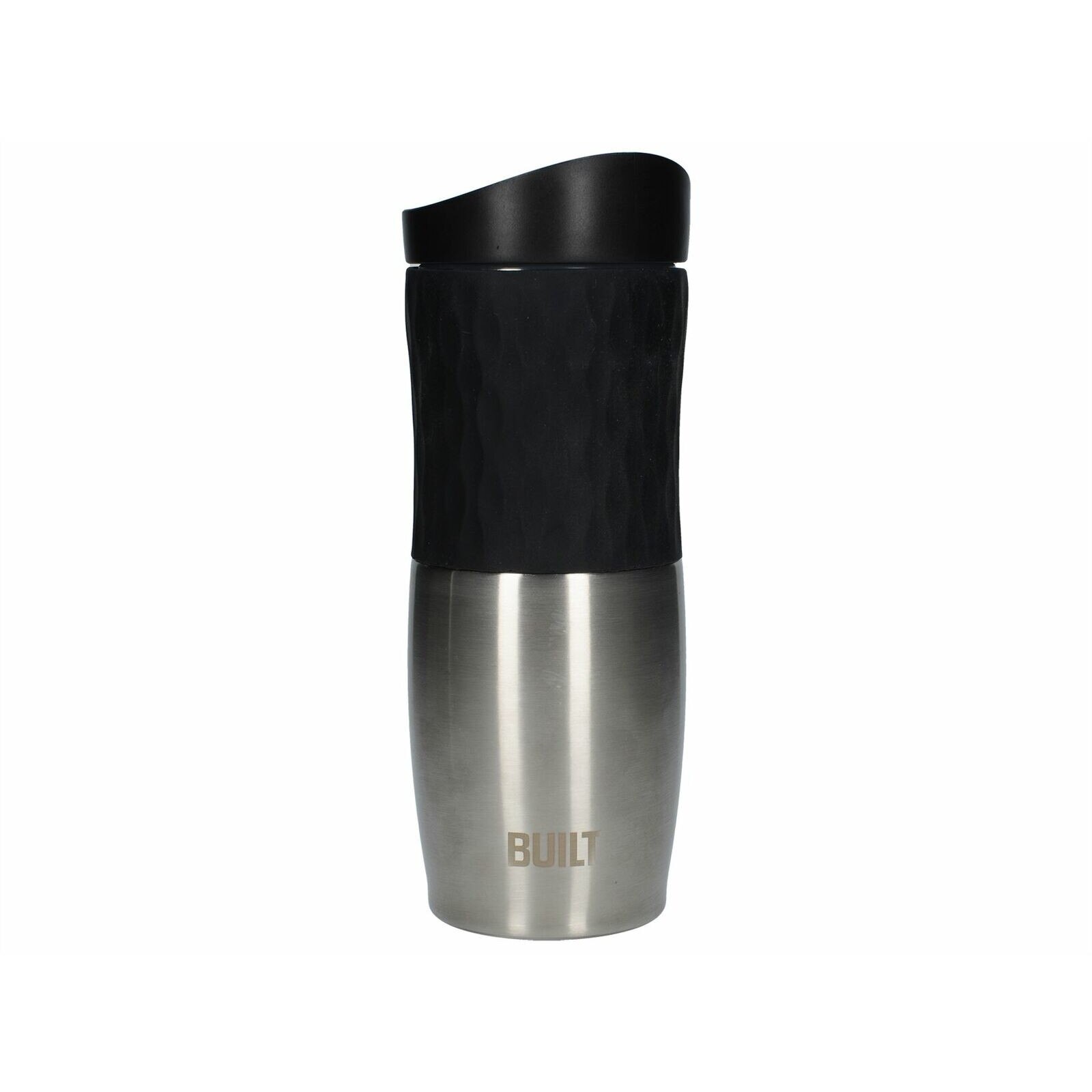 Termos - Tumbler Silver And Black, Otel, 450 ml, Gri / Negru