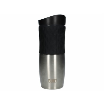 Termos - Tumbler Silver And Black, Otel, 450 ml, Gri / Negru Termos - Tumbler Silver And Black, Otel, 450 ml, Gri / Negru
