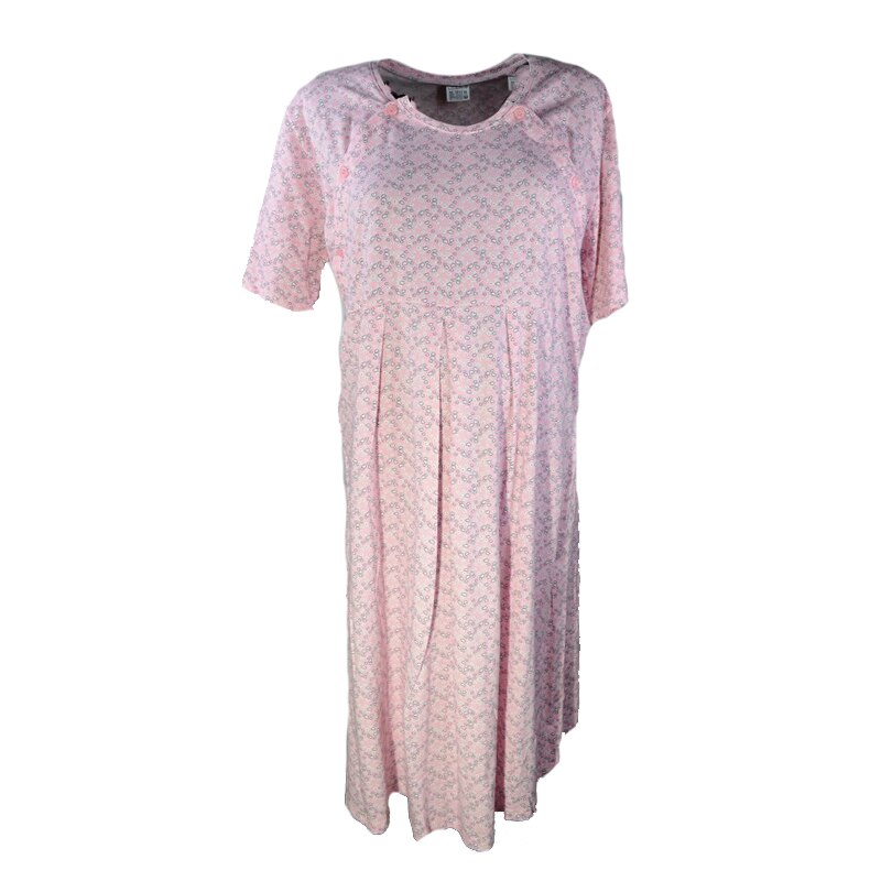 Camasa de noapte pentru alaptat Nicoletta CMV-4, Roz XXL