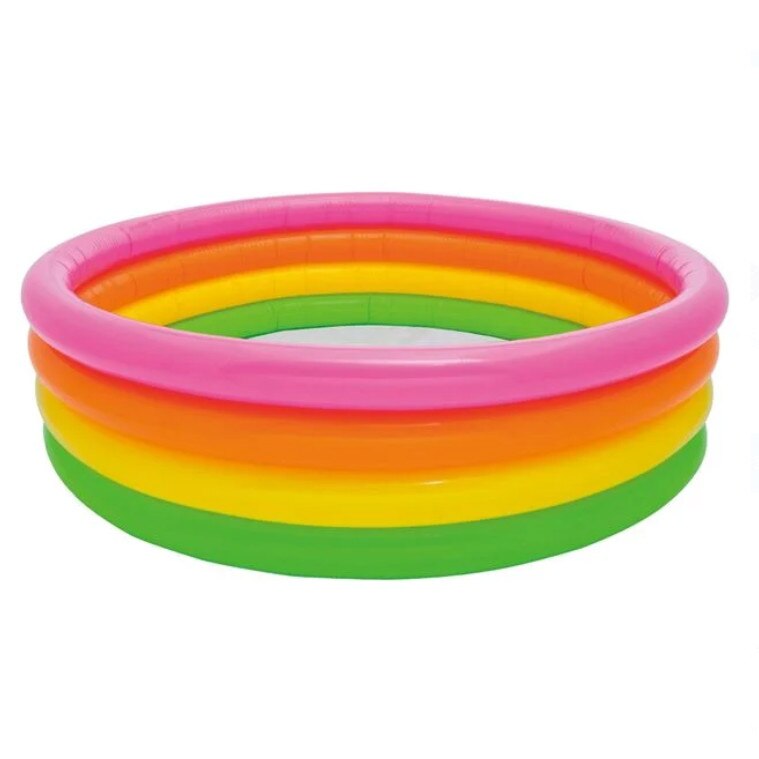 Piscina gonflabila pentru copii, Intex, multicolor, 168 x 46cm