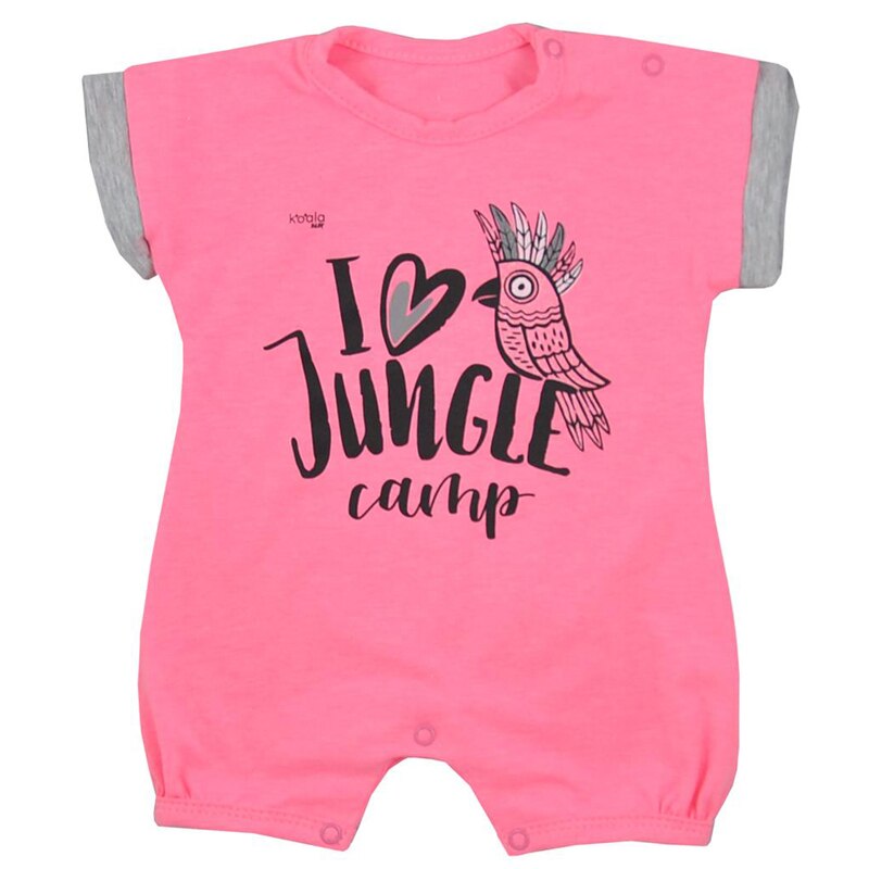 Salopeta de vara pentru fete Koala ARA 07-804R1-68, Roz 68 CM