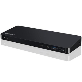 Docking station Toshiba, Thunderbolt 3, USB C, Negru Docking station Toshiba, Thunderbolt 3, USB C, Negru