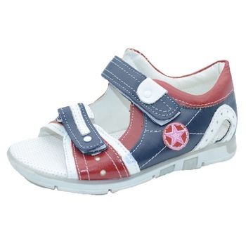 Sandale din piele pentru baieti Scode SSCD1-VI, Multicolor 11358 Sandale din piele pentru baieti Scode SSCD1-VI, Multicolor 11358