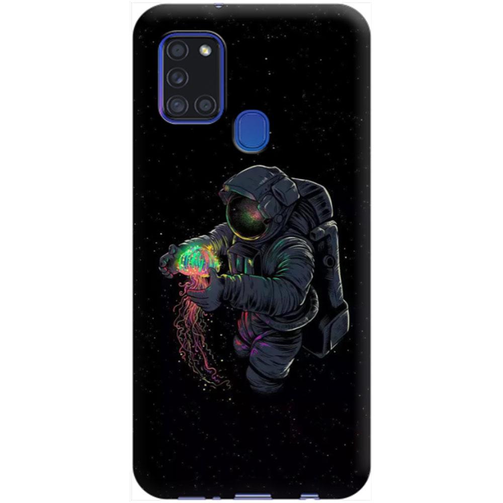 Husa silicon compatibila cu Samsung Galaxy A21s model Ocean Space, Silicon, TPU Viceversa