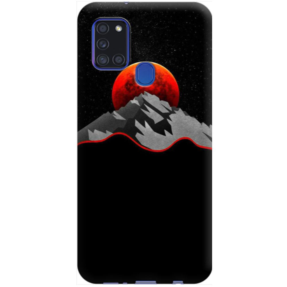 Husa silicon compatibila cu Samsung Galaxy A21s model Red Moon, Silicon, TPU Viceversa
