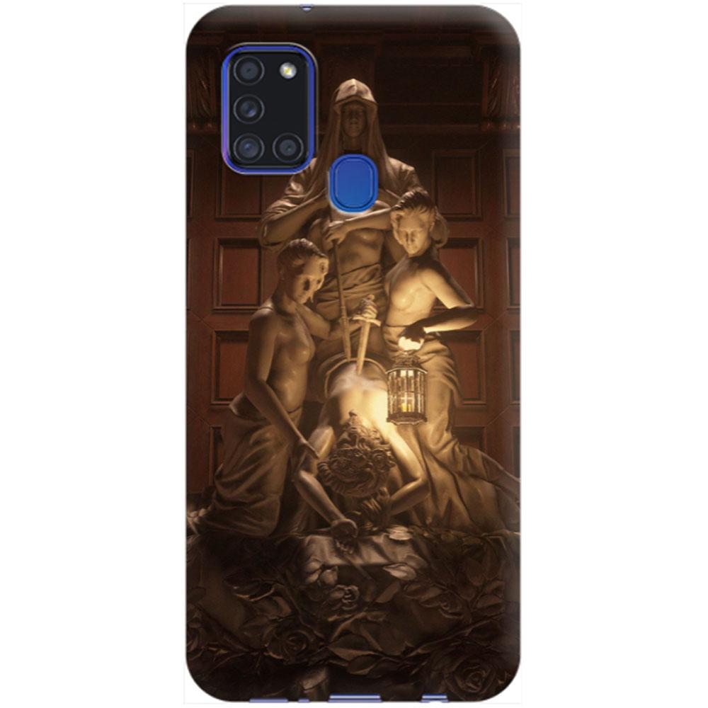 Husa silicon compatibila cu Samsung Galaxy A21s model Resident Evil Village Statue, Silicon, TPU Viceversa