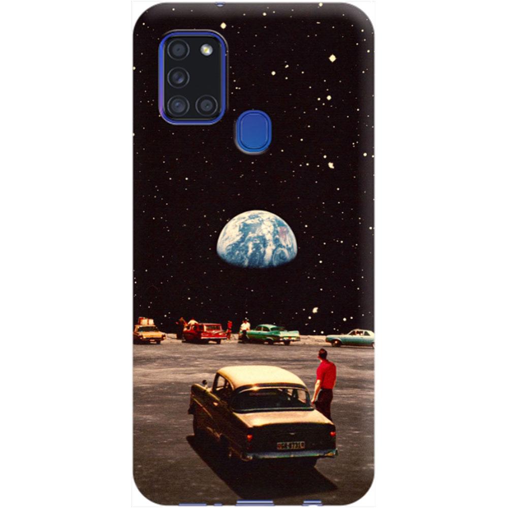 Husa silicon compatibila cu Samsung Galaxy A21s model Retro Cinema, Silicon, TPU Viceversa