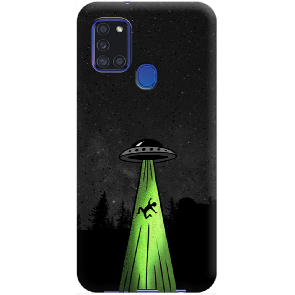 Husa silicon compatibila cu Samsung Galaxy A21s model UFO, Silicon, TPU Viceversa