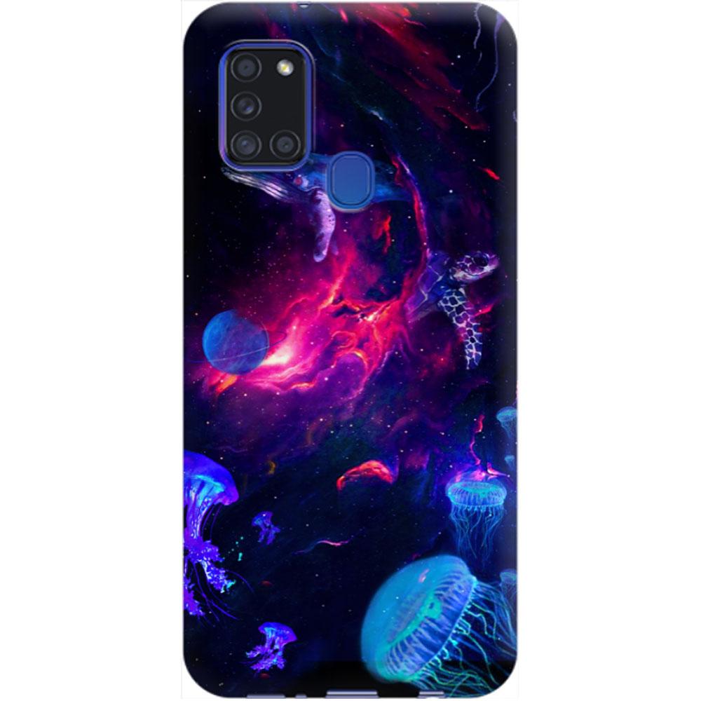 Husa silicon compatibila cu Samsung Galaxy A21s model Space Life, Silicon, TPU Viceversa