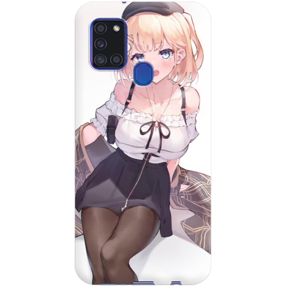 Husa silicon compatibila cu Samsung Galaxy A21s model Amelia Watson, Silicon, TPU Viceversa