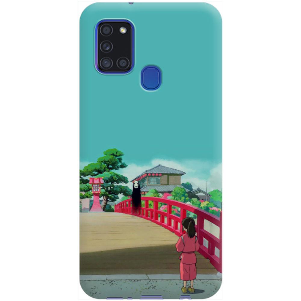 Husa silicon compatibila cu Samsung Galaxy A21s model Spirited Away Bridge, Silicon, TPU Viceversa