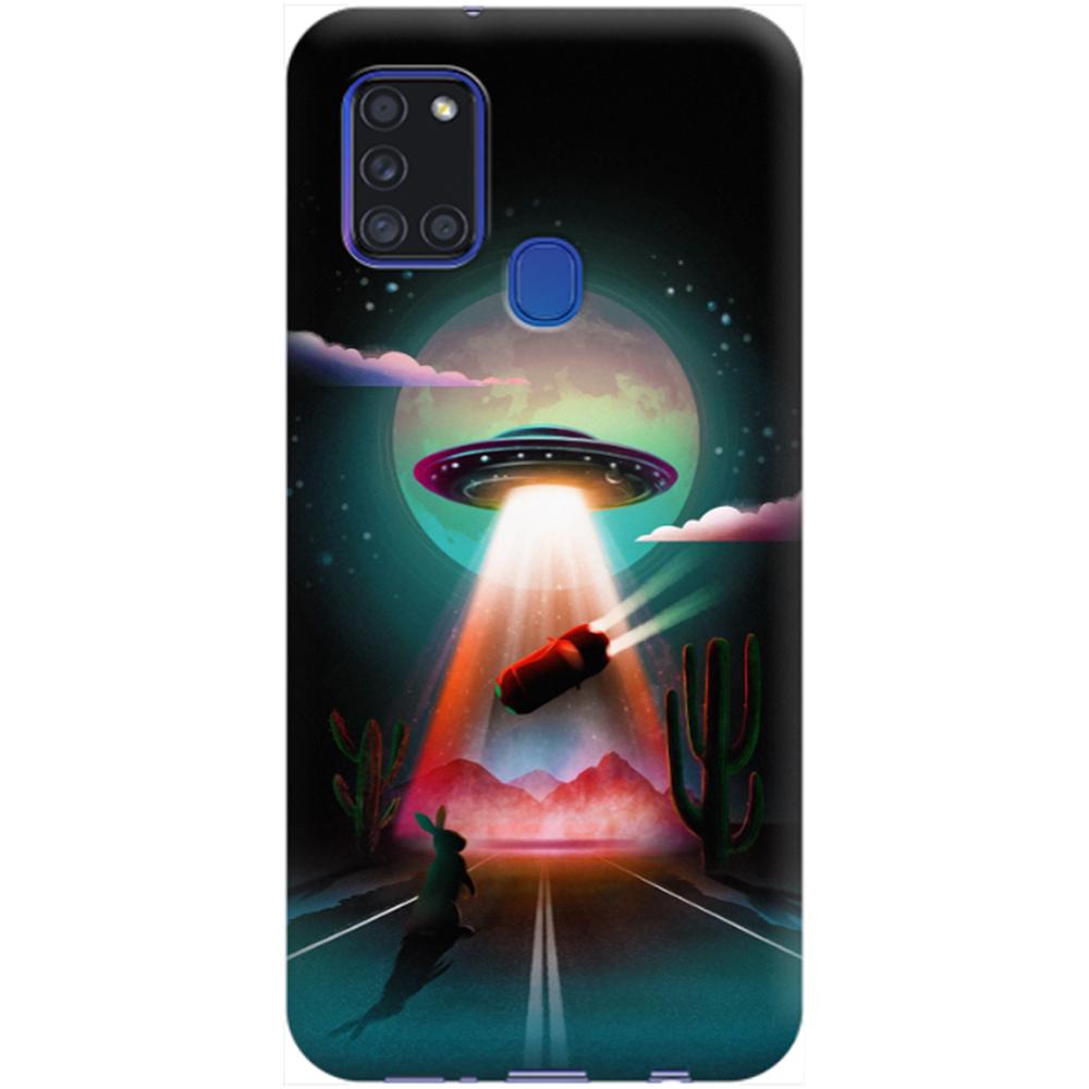Husa silicon compatibila cu Samsung Galaxy A21s model Alien Abduction, Silicon, TPU Viceversa