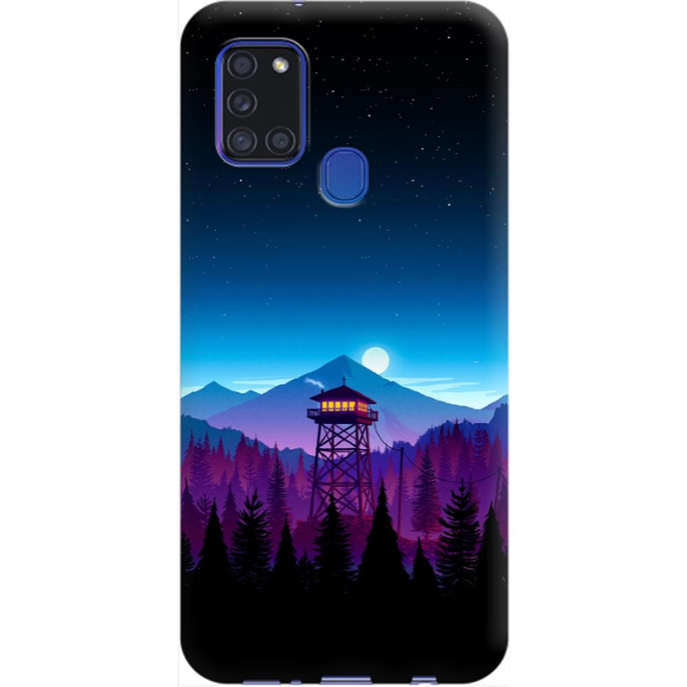 Husa silicon compatibila cu Samsung Galaxy A21s model Firewatch Tower, Silicon, TPU Viceversa