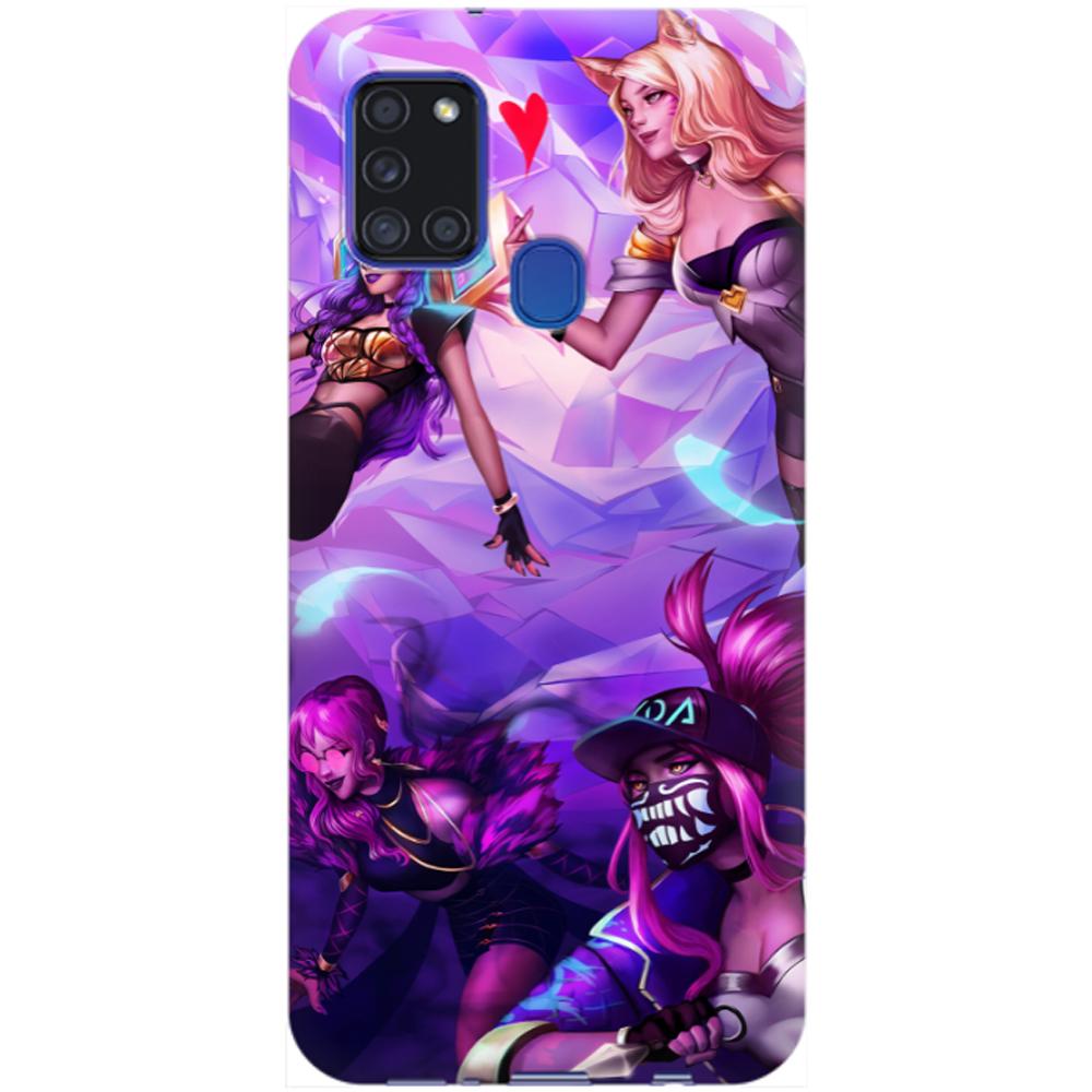Husa silicon compatibila cu Samsung Galaxy A21s model League of Legends KDA, Silicon, TPU Viceversa
