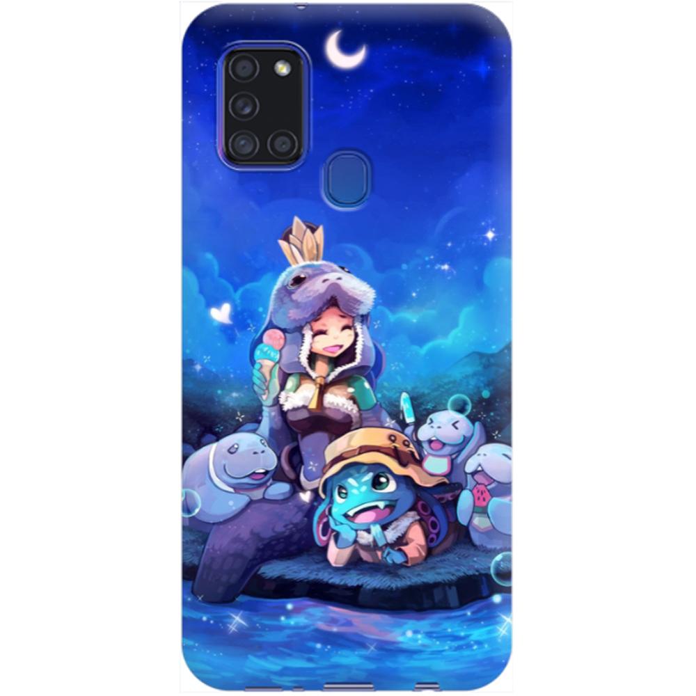 Husa silicon compatibila cu Samsung Galaxy A21s model League of Legends Aqua Champions, Silicon, TPU Viceversa