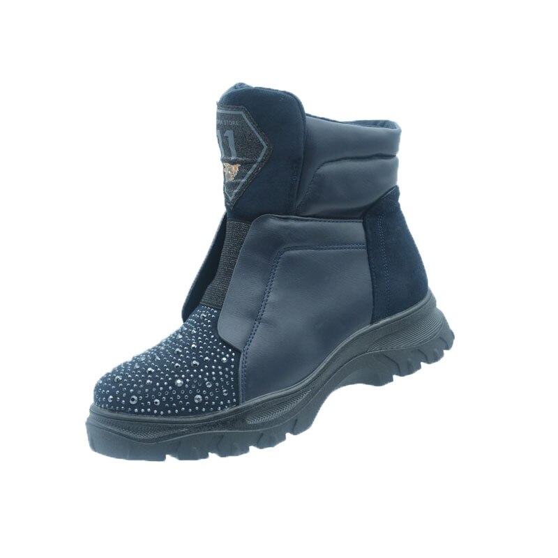 Ghete imblanite pentru fete Bessky B9158-6-35, Bleumarin 23420