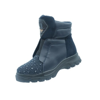Ghete imblanite pentru fete Bessky B9158-6-35, Bleumarin 23420 Ghete imblanite pentru fete Bessky B9158-6-35, Bleumarin 23420
