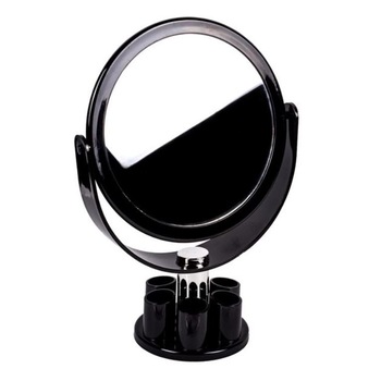 Oglinda de machiaj neagra cu 6 compartimente, SG, 15x26 cm Oglinda de machiaj neagra cu 6 compartimente, SG, 15x26 cm