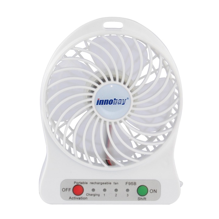 Mini ventilator, portabil, USB, 3 viteze, pentru casa, birou