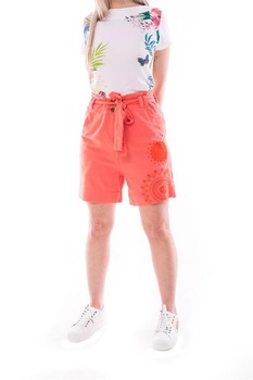 Pantaloni scurti dama, Desigual, Patagonia, Corai, 42 Pantaloni scurti dama, Desigual, Patagonia, Corai, 42
