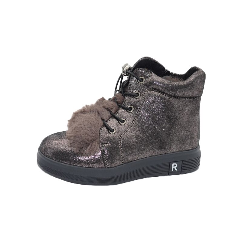 Ghete imblanite pentru fete Bessky ML70120-1-35, Maro 16721