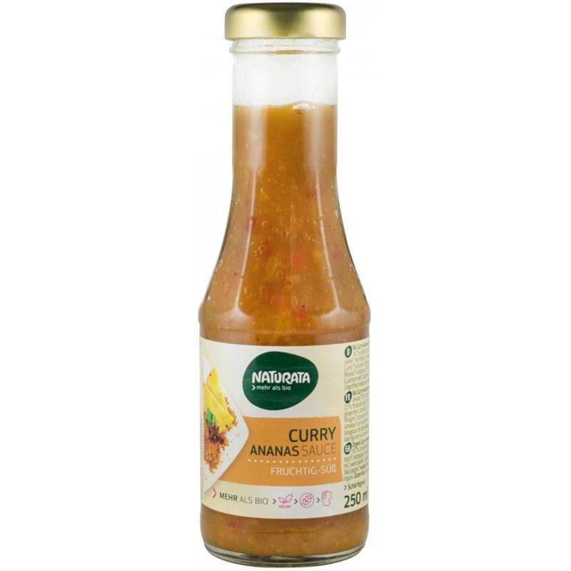 Sos Barbecue de Curry cu Ananas Bio 250 mililitri Naturata