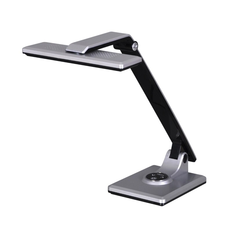 Lampa de birou cu LED, Kaja, Model K-BL1203, Seria MIRO, 3 sectiuni, Argintiu