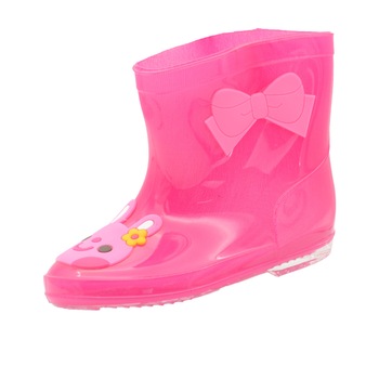 Cizme din cauciuc pentru fete Mini Junior YX-100_23, Fucsia 57672 Cizme din cauciuc pentru fete Mini Junior YX-100_23, Fucsia 57672
