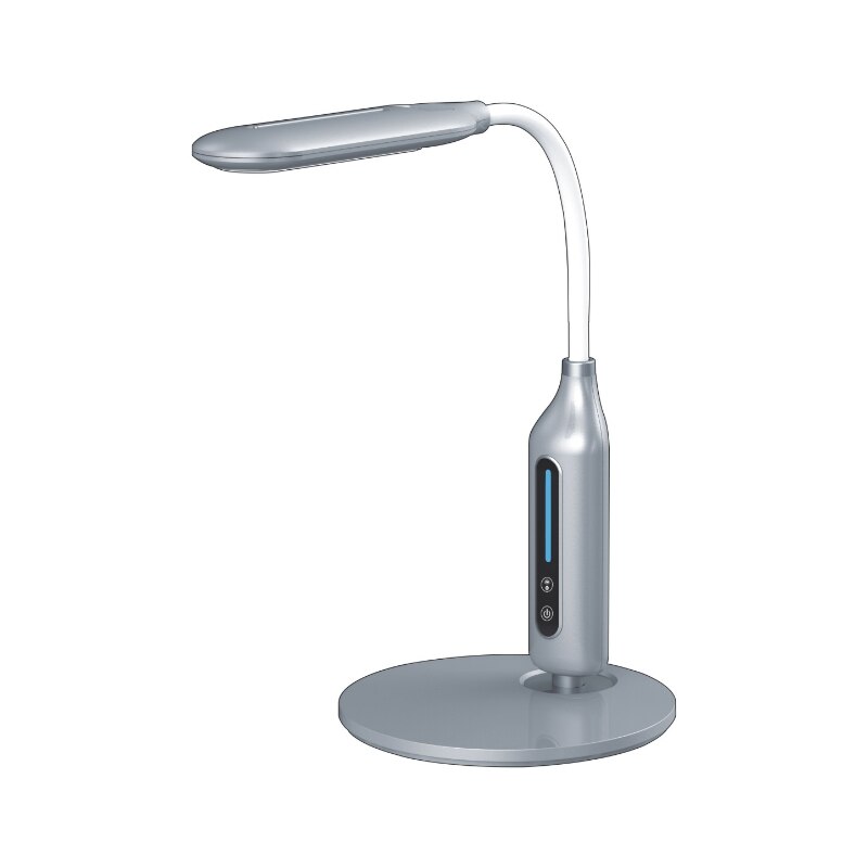 Lampa de birou, LED, Kaja, Model K-BL1072, Seria MIDA, Reglarea culorii, Argintiu