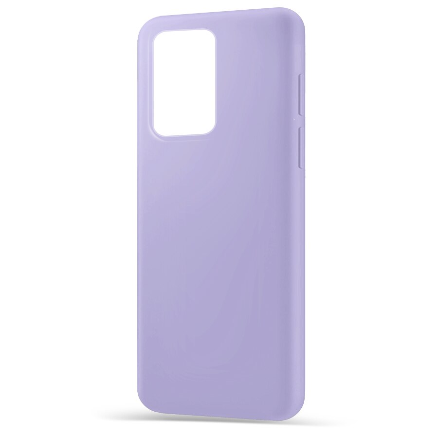 Husa din silicon mat, interior de catifea, compatibila cu Samsung Galaxy A52 5G, lila