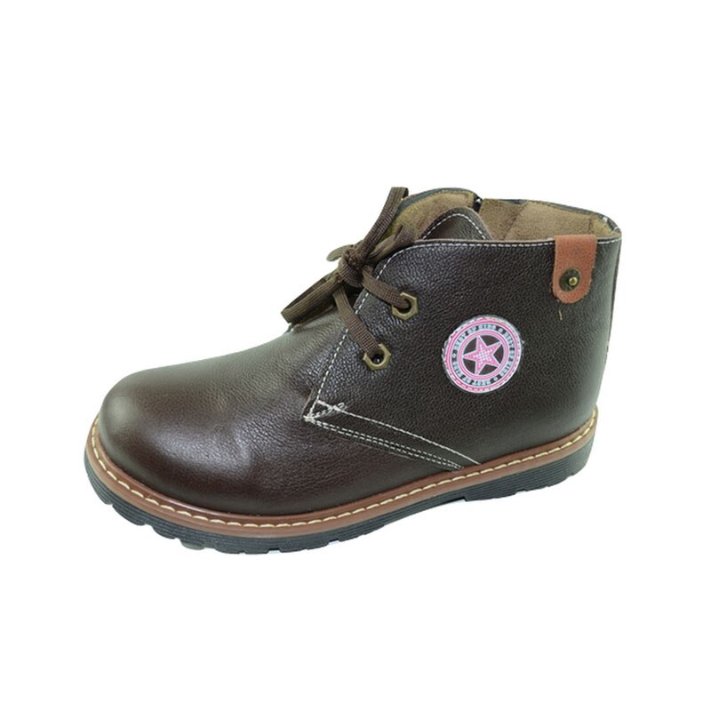 Ghete din piele pentru baieti Scode SC5M, Maro 3338