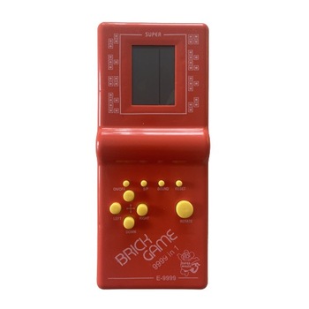 Joc Tetris clasic,18 cm, 9999 jocuri,alimentare pe baterii, rosu,ONGRO ®