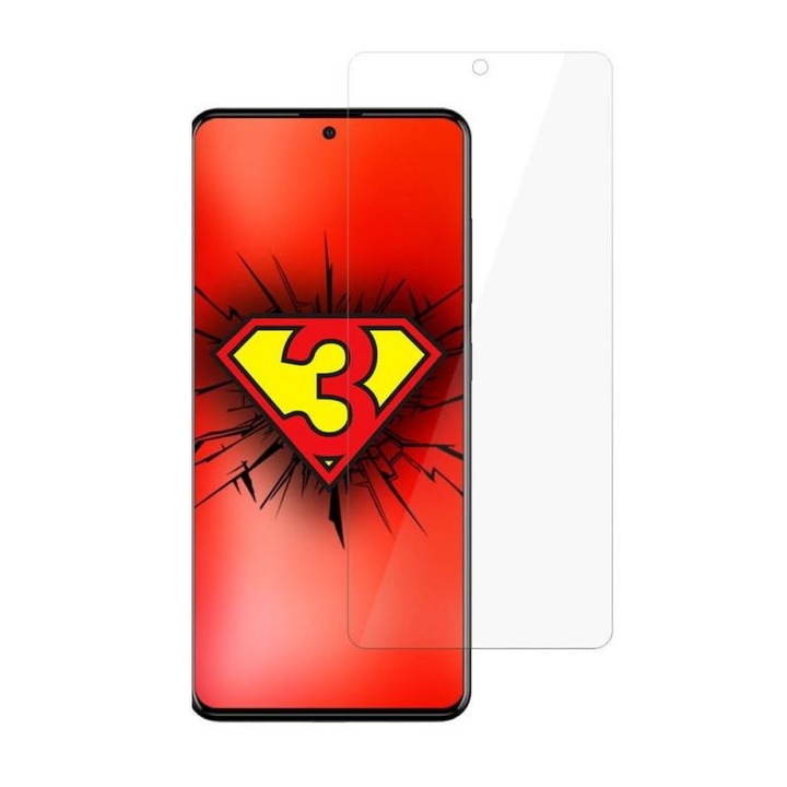 Átlátszó védőfólia 3MK Flexible Glass, kompatibilis a Samsung Galaxy A22/M22 4G telefonnal
