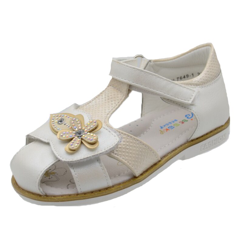 Sandale ortopedice pentru fete Bessky HL7649-1-30, Alb 29615