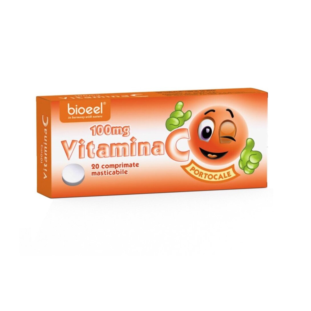 Vitamina C Portocale 100mg 20cpr Bioeel