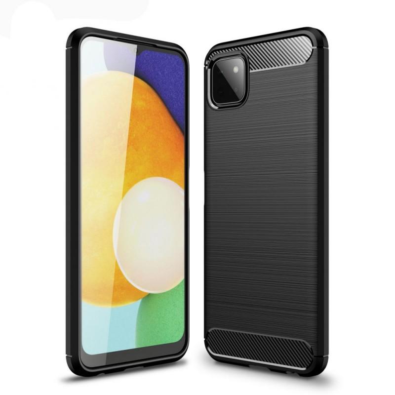 Carcasa TECH-PROTECT TPUCARBON compatibila cu Samsung Galaxy A22 5G Black