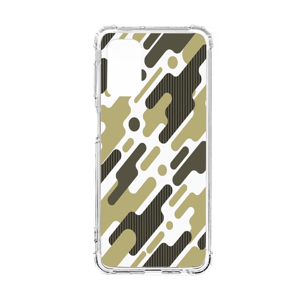 Husa Anti Shock, Compatibila Cu Samsung Galaxy S20, Green Camuflaj, Silicon Premium, Rezistenta, 811