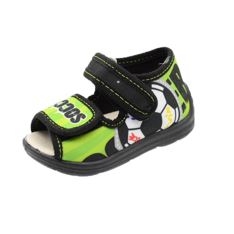 Sandale din panza pentru baieti 3F 3FB-9, Negru 24 EU