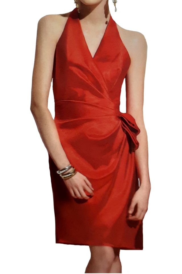 Rochie midi dama Jasmine, rosie, 36 EU