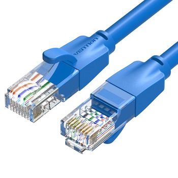 Cablu de retea CAT6 UTP, albastru, 1 metru, Vention Cablu de retea CAT6 UTP, albastru, 1 metru, Vention