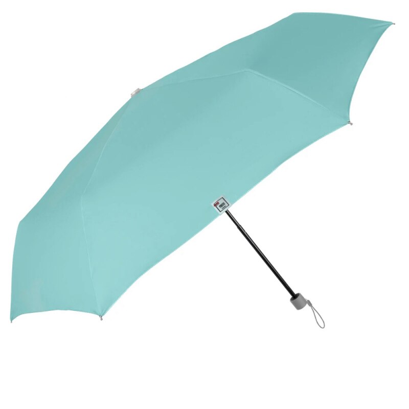 Umbrela mini pentru femei Perletti, cu protectie UV, pentru soare sau ploaie, rezistenta, 91 cm diametru, Bleu