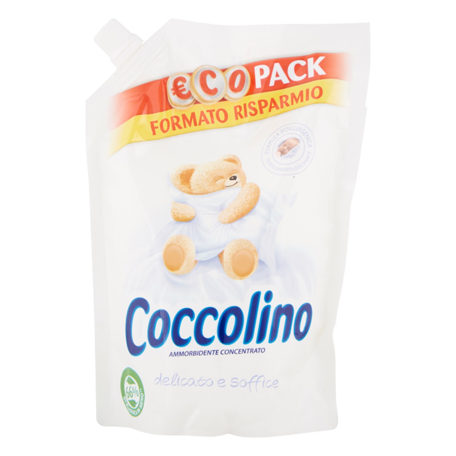 Balsam de rufe Coccolino Delicato e Soffice, ECO PACK, 700ml