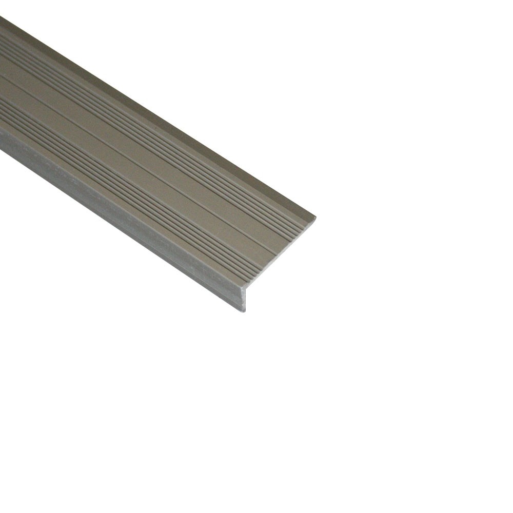 ASR257.92-Protectie trepte ingusta cu rizuri PROLUX din eloxALUM20, bronz satinat, 2,7 m