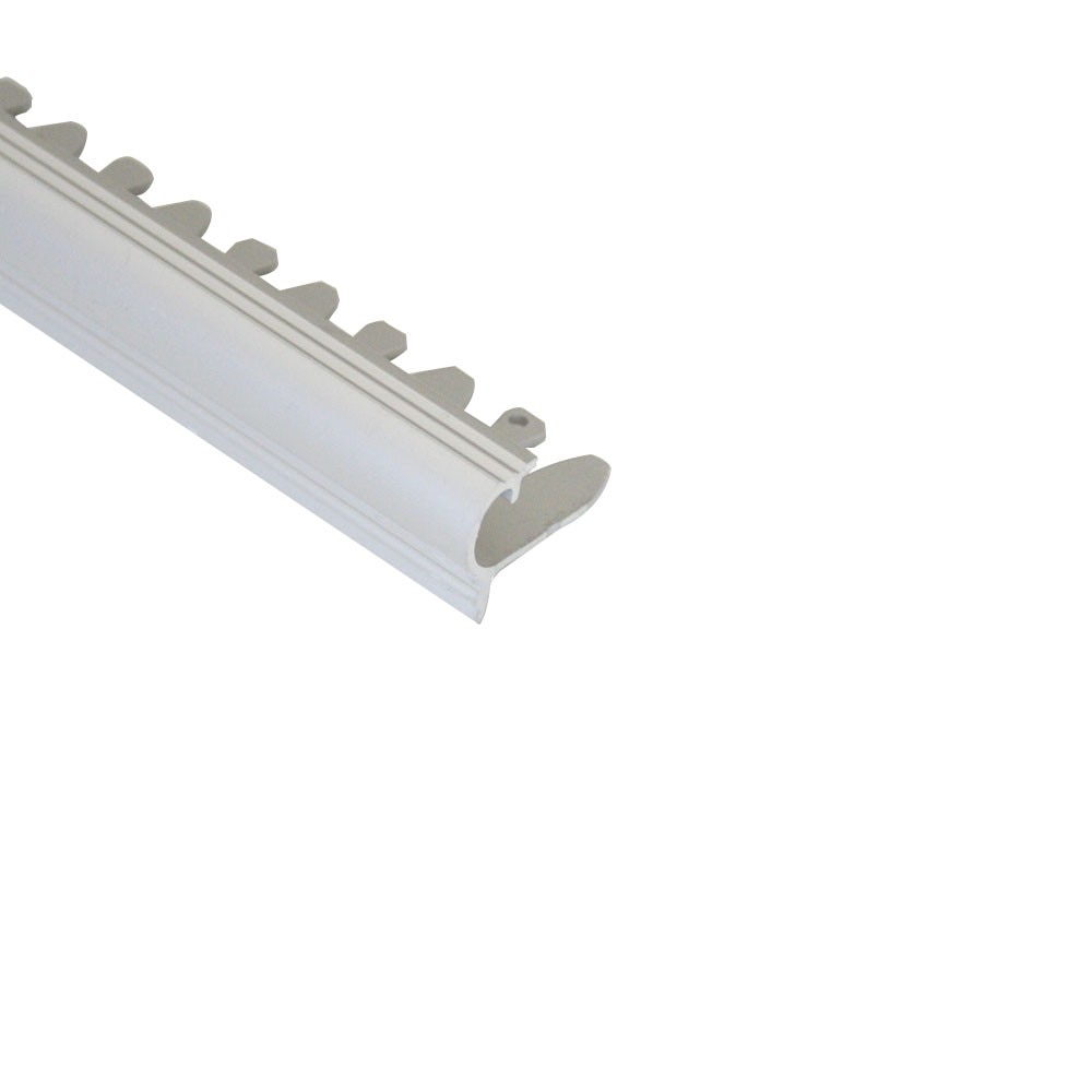 Protectie treapta flexibila Prolux din eloxALUM20, 11mm, 2.7 m, Argintiu satinat