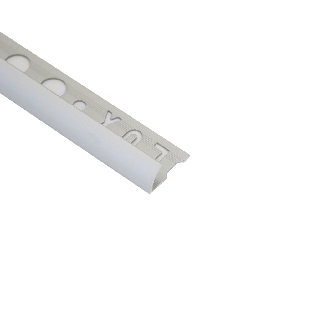 Bagheta semirotunda Prolux, din eloxALUM20, 10 mm, 2.7 m, Argintiu satinat