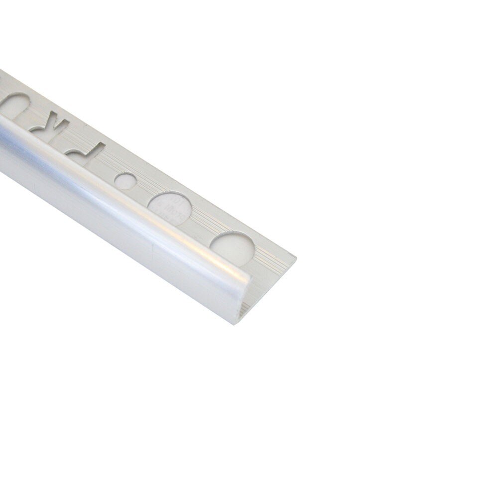 ERT107.91-Bagheta semirotunda PROLUX din eloxALUM20 A=10mm, argintiu lucios, 2,7 m