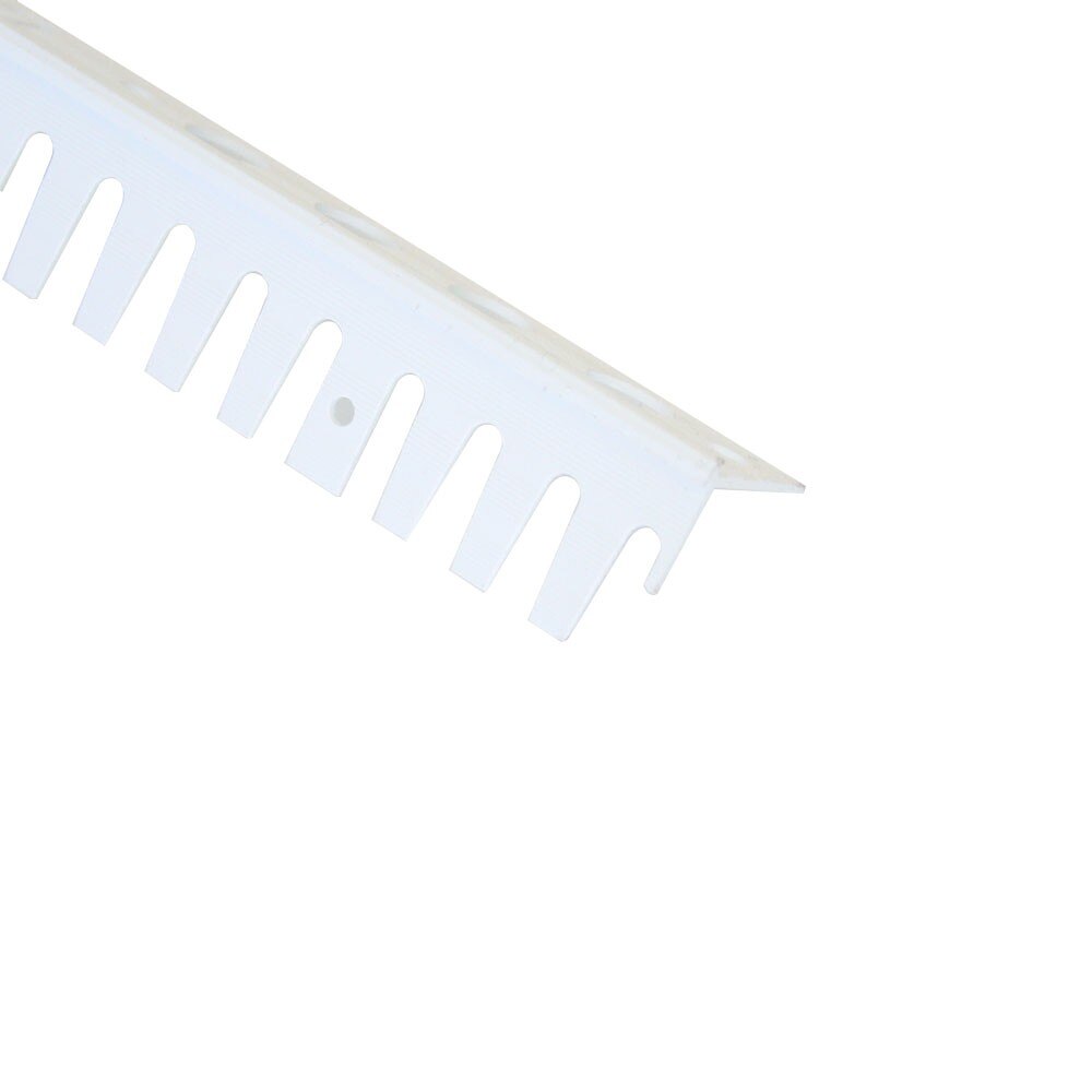 Cornier flexibil PVC Genesis pentru tencuiala, 25x25mm, 2.5 m, Alb