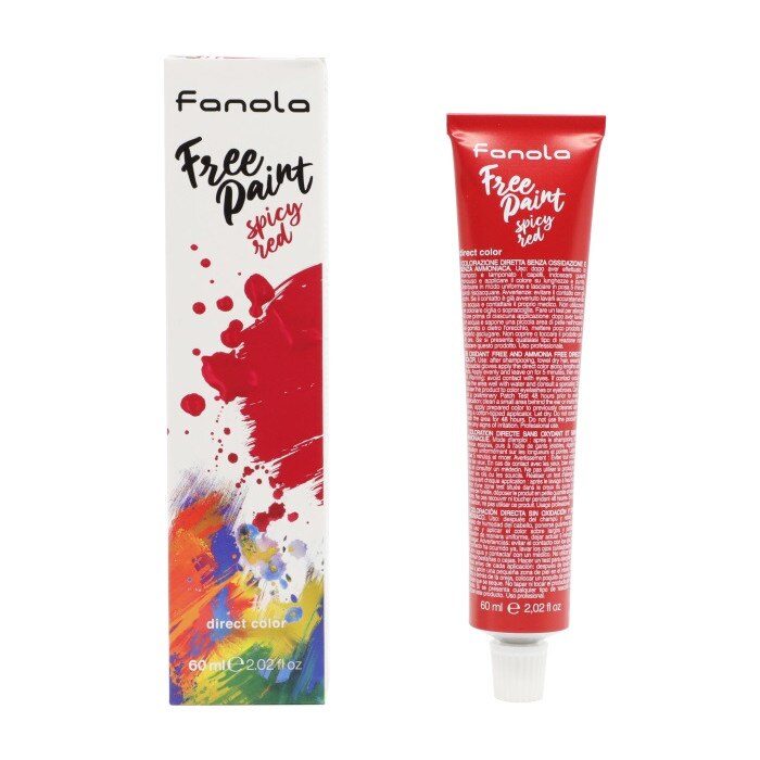 Vopsea semipermanenta Fanola Free Paint Spicy Red, 60ml