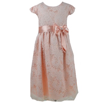 Rochita pentru fete Mini Junior 122-110C, Coral 122 cm Rochita pentru fete Mini Junior 122-110C, Coral 122 cm